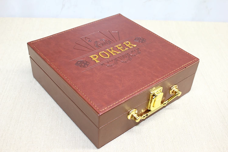 Deri Çantalı 100 Chip Ve 2 Adet İskambil Kağitına Sahip Poker Oyunu Alk4228