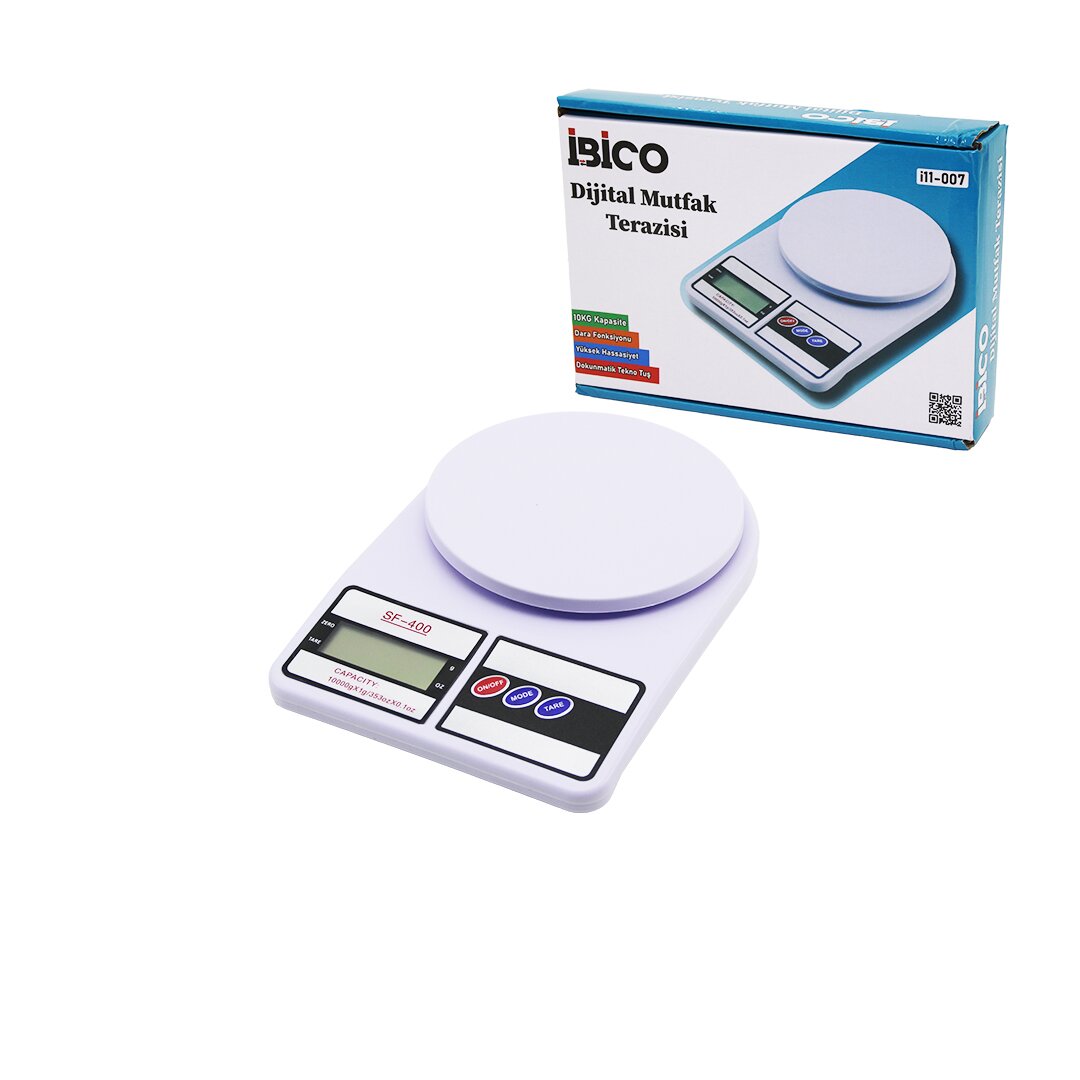 DİJİTAL - PİLLİ MUTFAK TERAZİSİ TARTI 10KG / 1GR