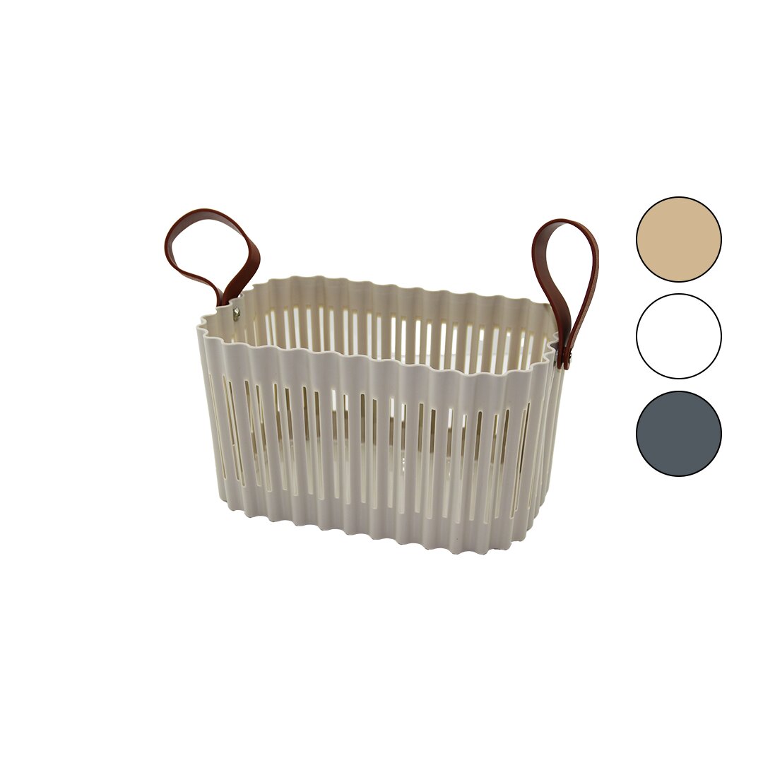 Di̇kdörtgen 5.4lt Flexion çok Amaçli Sepet Renkli̇ Plasti̇k Si̇li̇kon Kulp 16.5x26.5cm - Deri̇nli̇k:14.3cm