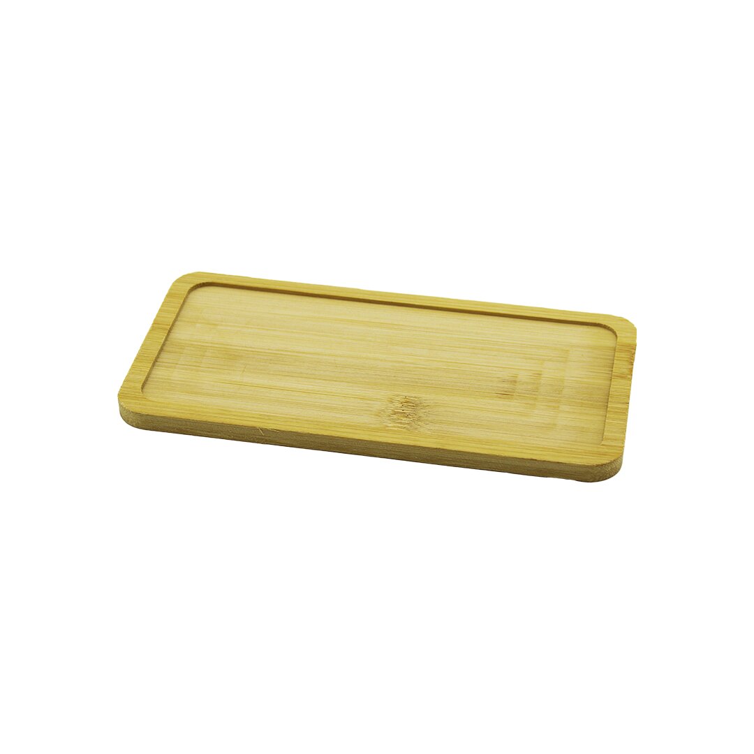 Di̇kdörtgen  Ahşap Bambu Yağdanlik Altlik  Mi̇ni̇ Tepsi̇   20x10x0.8cm
