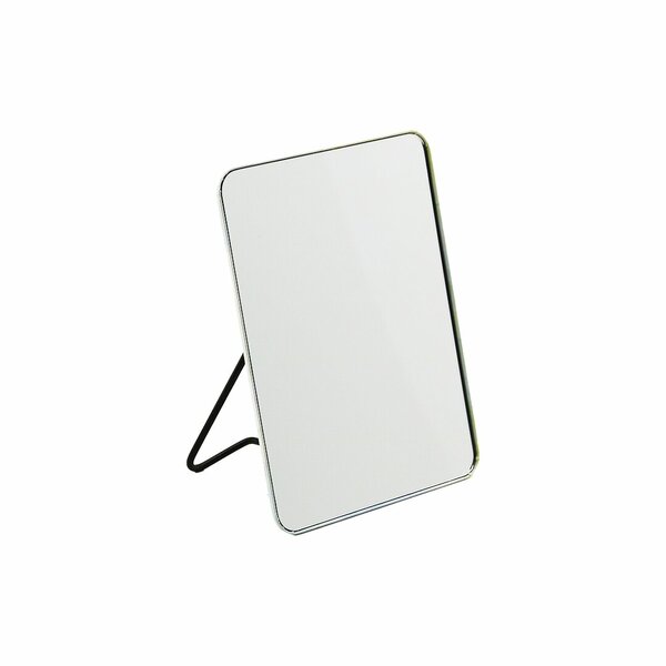 Di̇kdörtgen Makyaj Aynasi  Metal Arka Ayaklik - Renkli̇ Desenli̇ çerçeve = 12.5x16.5cm