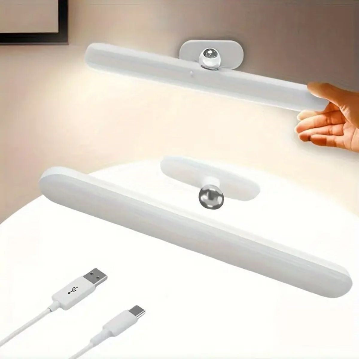 Dokunmatık Usb İle şarj Olabılen 27 Cm Led Aydınlatma Makyaj Aynası Işığı