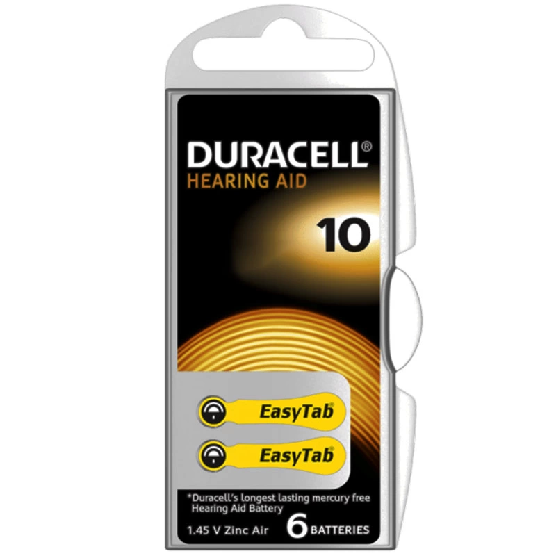 Duracell 10 No Kulaklık Pili 6lı Paket