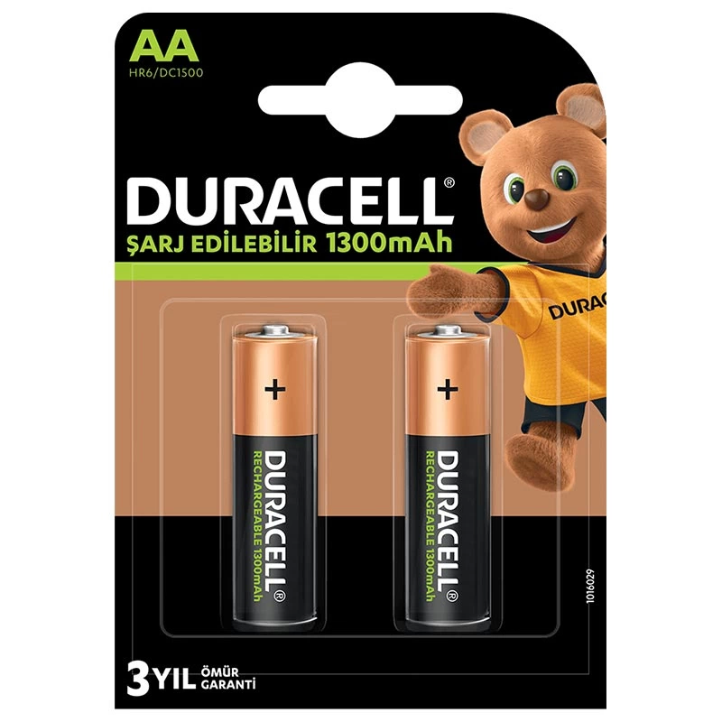 Duracell 1300 Mah Şarjlı Aa Kalem Pil 2li Paket