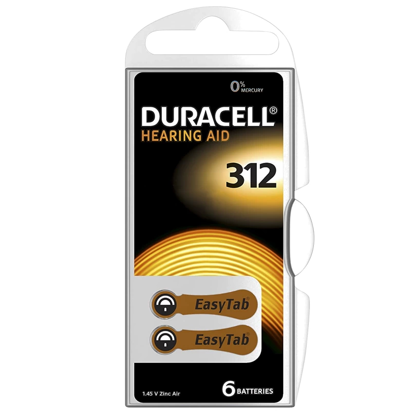 Duracell 312 No Kulaklık Pili 6lı Paket