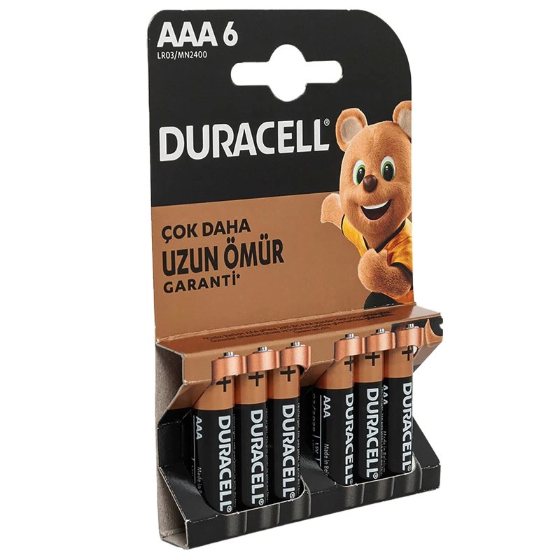 Duracell Aaa İnce Pil 6lı Paket Fiyatı