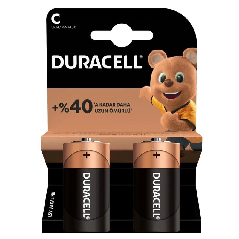 Duracell Lr14/mn1400 C Orta Boy Pil 2li Paket