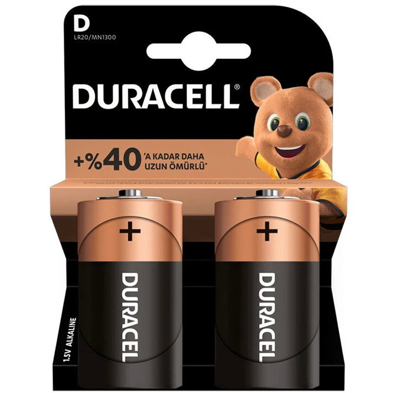 Duracell Lr20/mn1300 D Büyük Boy Pil 2li Paket