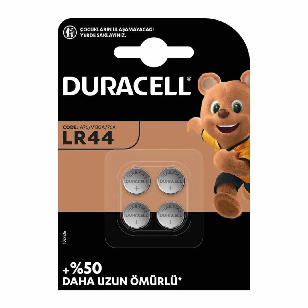 Duracell Lr44 1.5 Volt Düğme Pil 4lü Paket