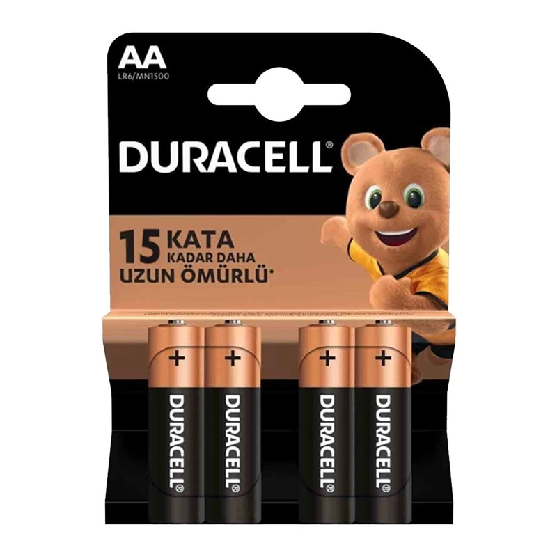 Duracell Lr6/mn1500 Aa 1.5 Volt Alkalin Kalem Pil 4lü Paket Fiyatı