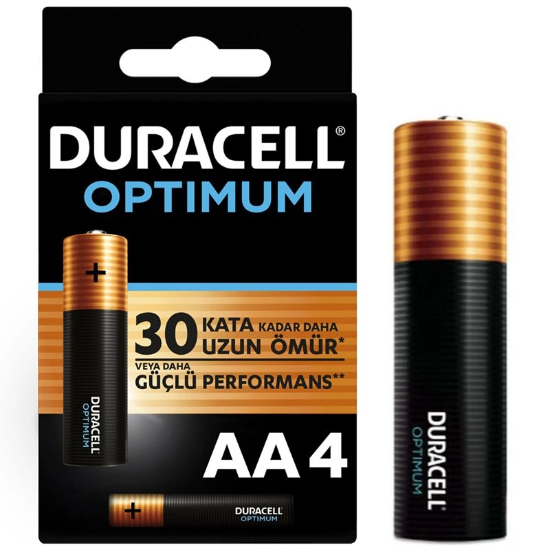 Duracell Optımum Mx1500 1.5 Volt Alkalin Aa Kalem Pil 4lü Paket