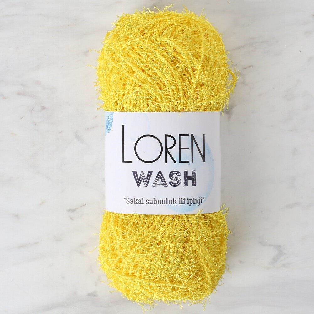 Loren Wash Sarı El Örgü İpi - R002 - 34036