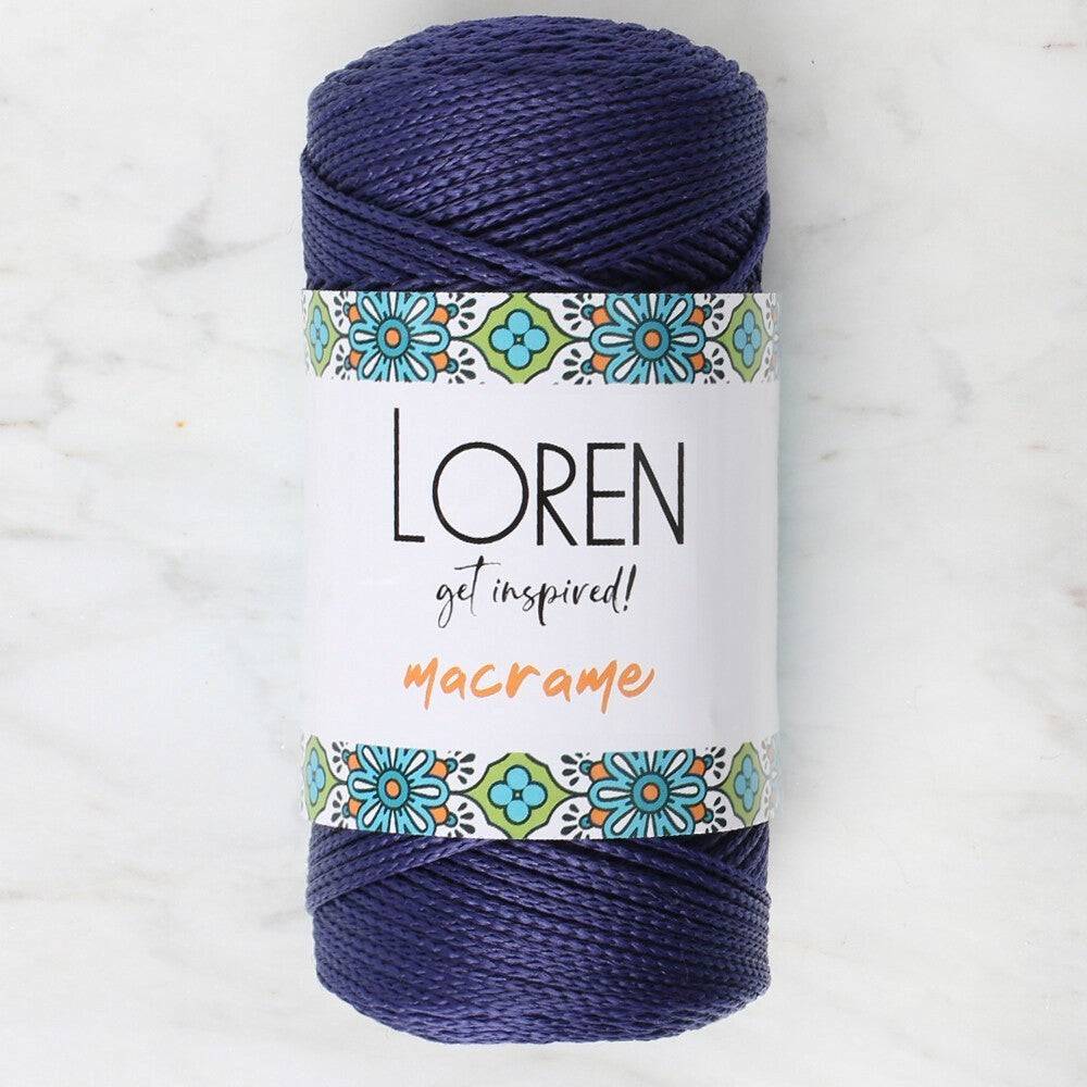 Loren Macrame Lacivert El Örgü İpi - RM 0262 - 34353