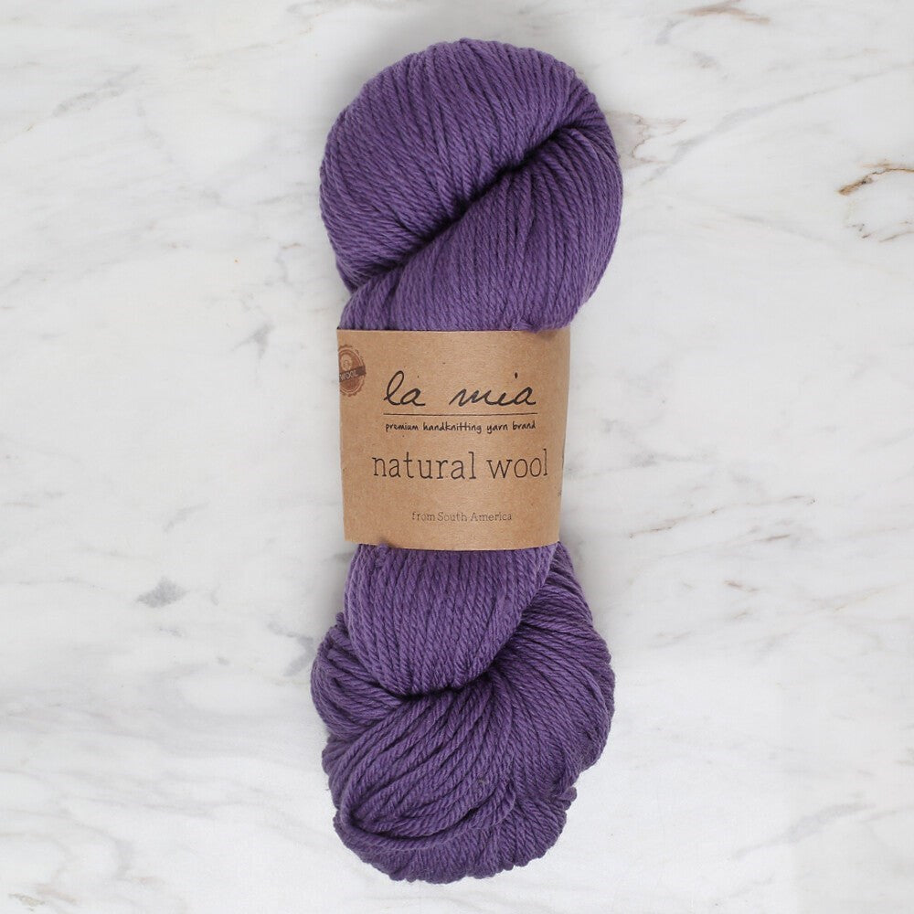 La Mia Natural Wool Mor El Örgü İpi - L269 - 34400