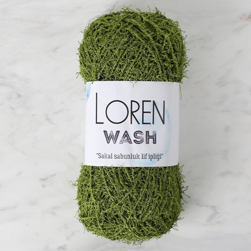 Loren Wash Yeşil El Örgü İpi - R142 - 34032