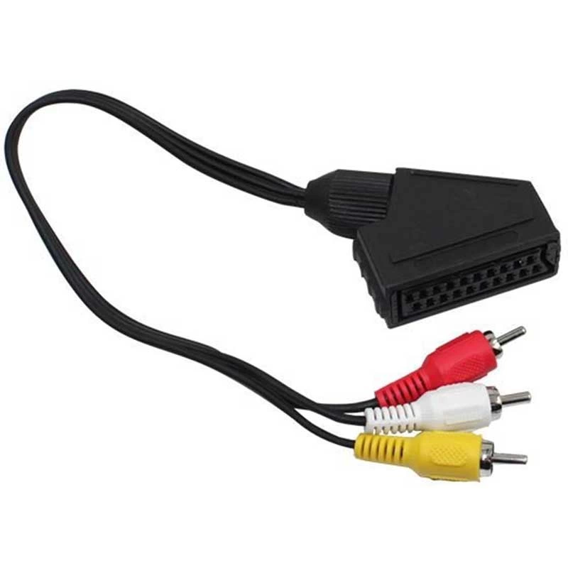 Elektromer Scart Adaptör Dişi/rca Erkek 20 Cm Kablo