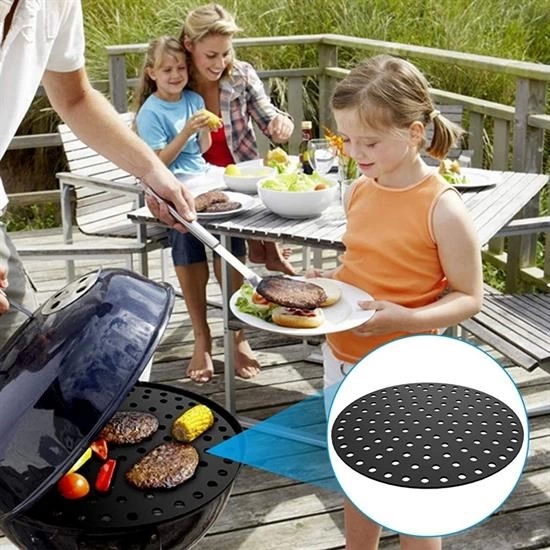 Renkli Isıya Dayanıklı Yıkanılabilir Silikon Fırın Ve Airfryer Yuvarlak Pişirme Matı 23 Cm