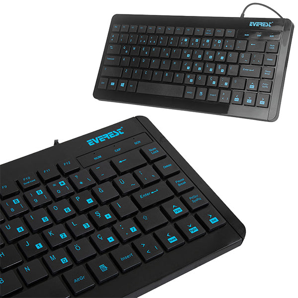 Мультимедийная мини-клавиатура Everest Kb-410 USB Q