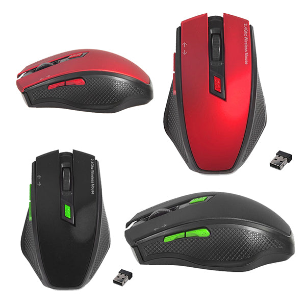 EVEREST SMW-777 USB 2.4GHZ OPTİK KABLOSUZ MOUSE (KIRMIZI*SİYAH) (4620)