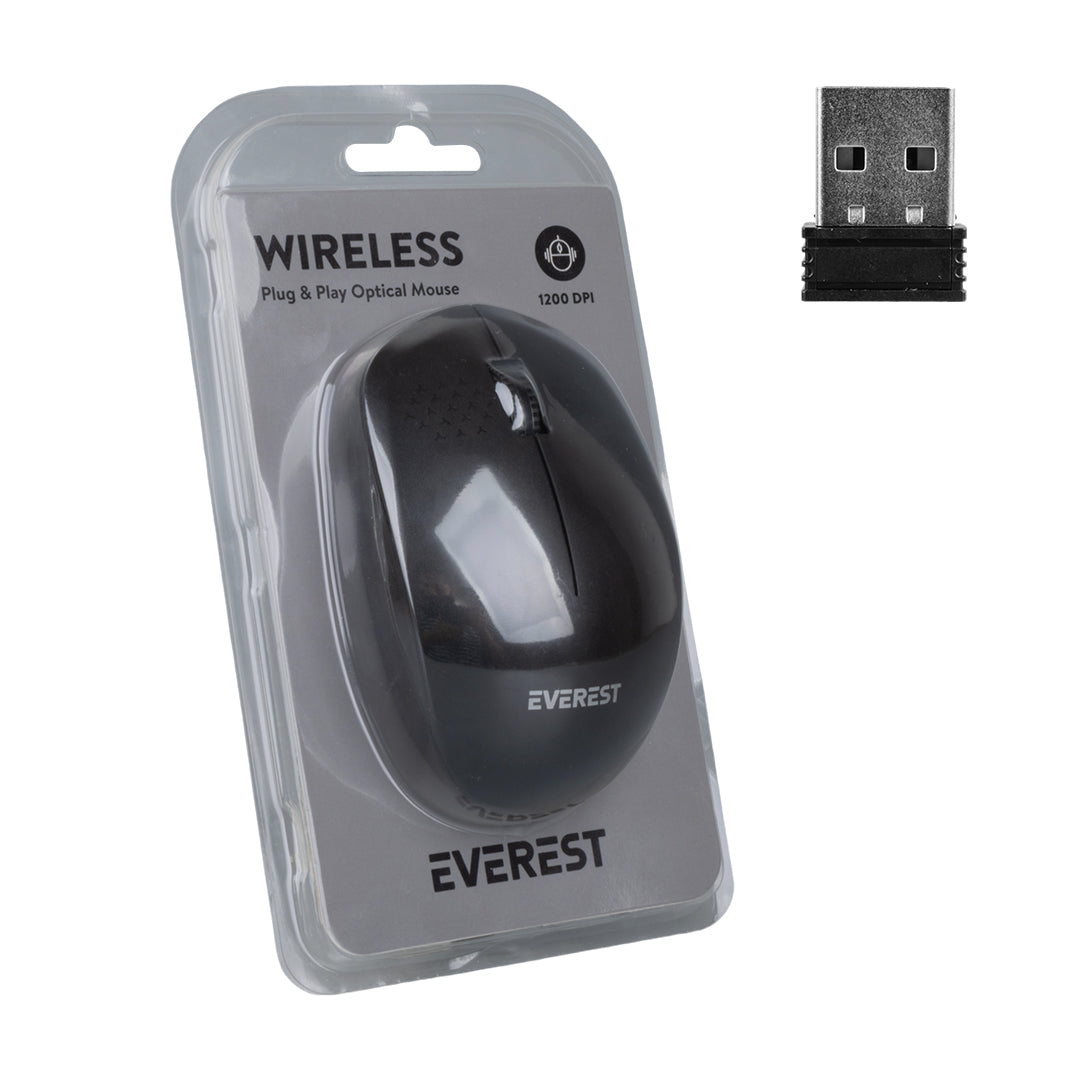 Everest Smw-88 Usb 2.4ghz Si̇yah 1200 Dpi Kablosuz Mouse