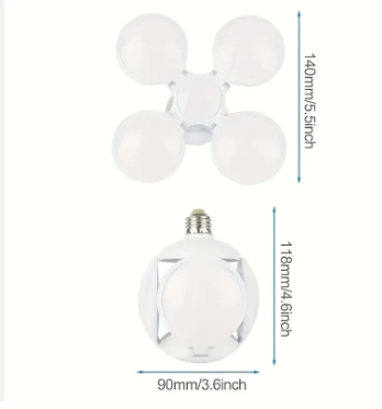 Led Futbol Ufo Ampul E27 28w 360 Derece Katlanır Lamba Ac 220v Lamba Led Spot Işık Beyaz Glop Led