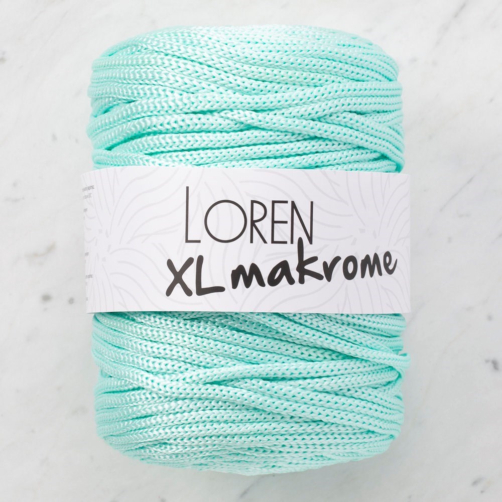 Loren XL Makrome Mint Yeşili El Örgü İpi - R058 - 33708