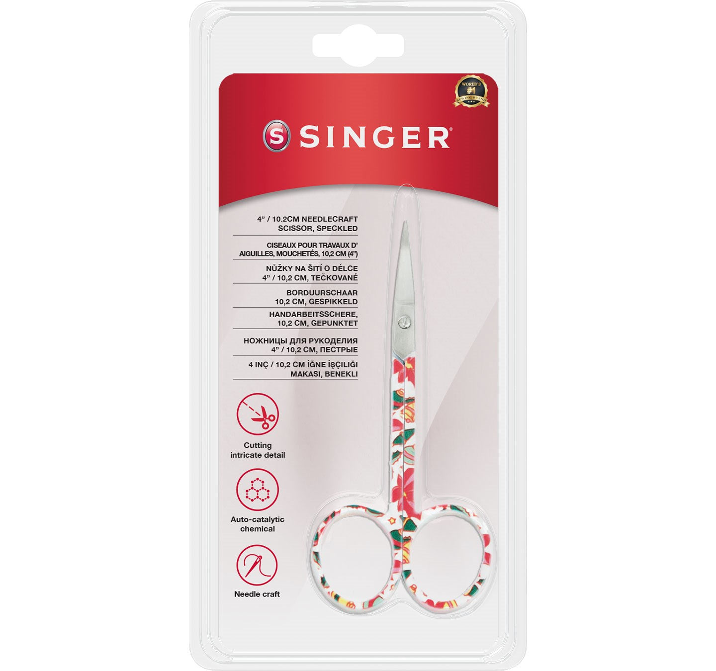 Kıvrık Uçlu Renkli Nakış Makası