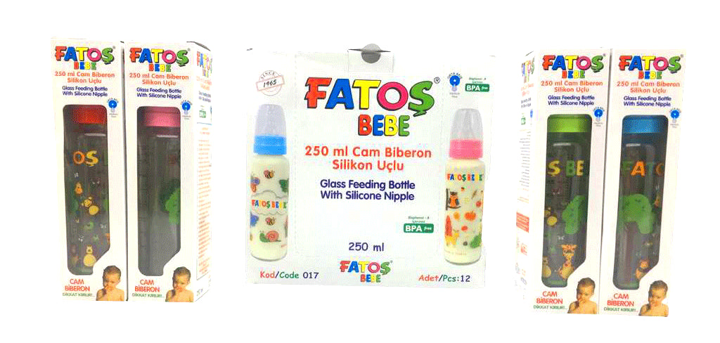 Fatoş Bebe-017 Cam Desenli̇ 250ml Bi̇beron