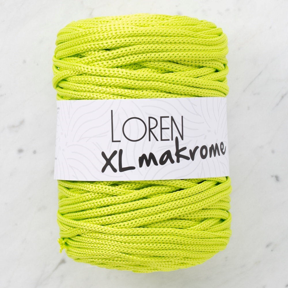 Loren XL Makrome Fıstık Yeşil El Örgü İpi - R042 - 33707