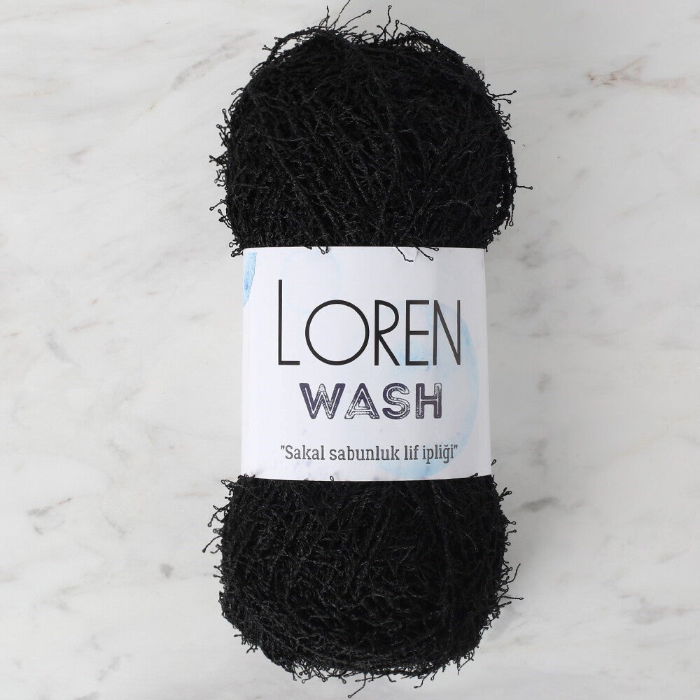 Loren Wash Siyah El Örgü İpi - R004 - 34041