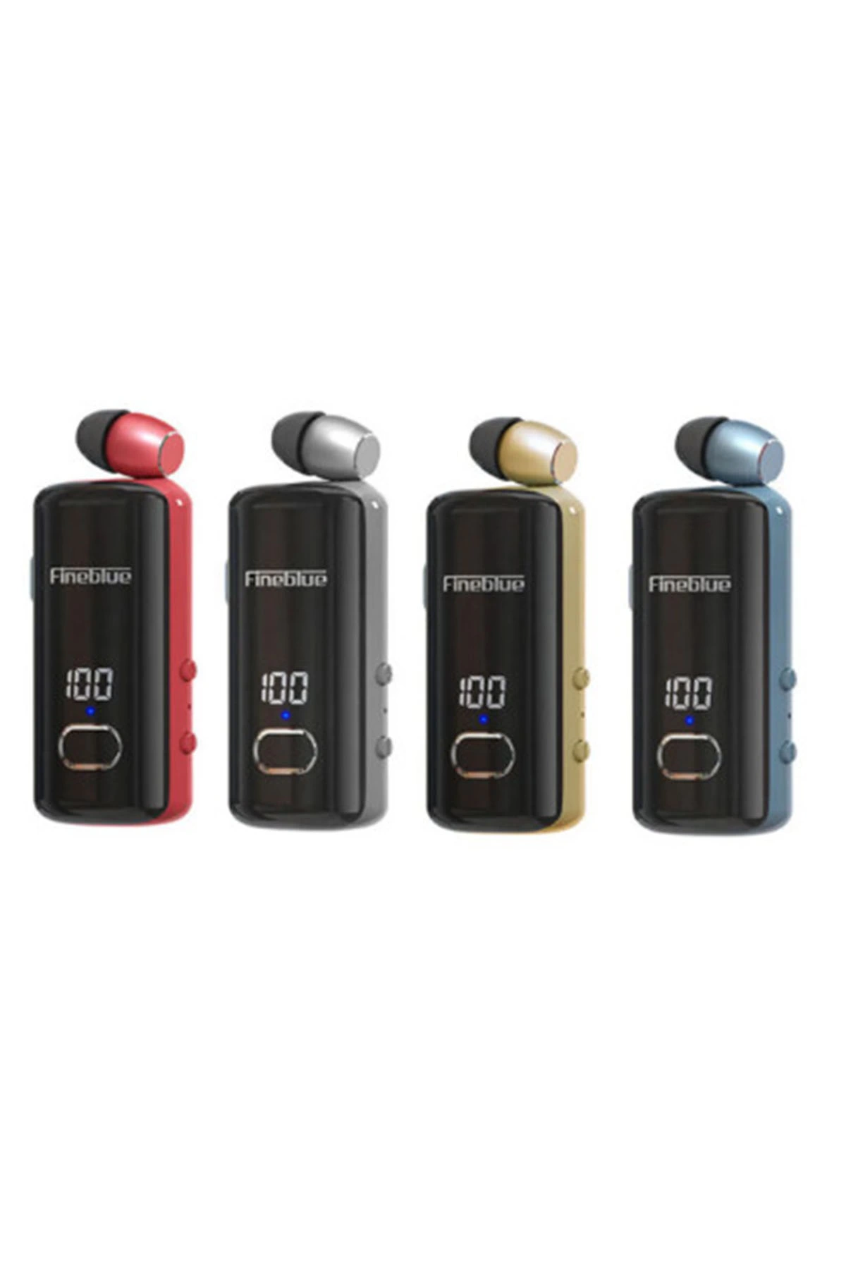 F580 Dijital Göstergeli Makaralı Titreşimli Bluetooth Kulaklık Gold