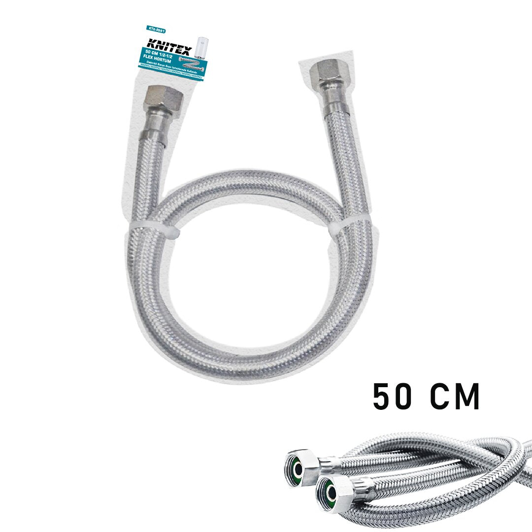 Flex  şofben - Kazan  Hortum 50cm. Di̇şi̇-di̇şi̇