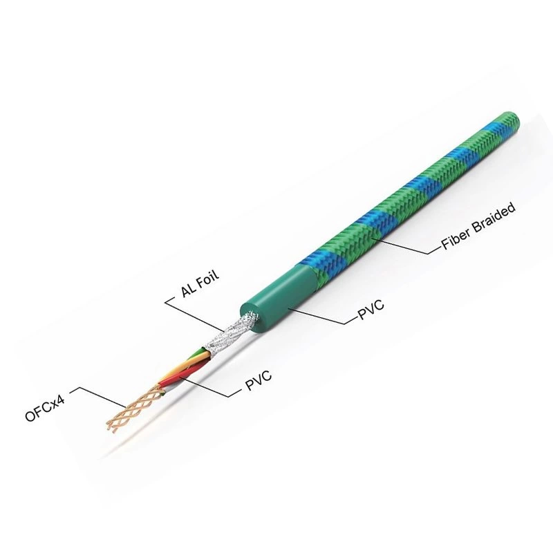 For-x X-1122g 2 Rca + 2 Rca Bakır 5 Metre Kablo