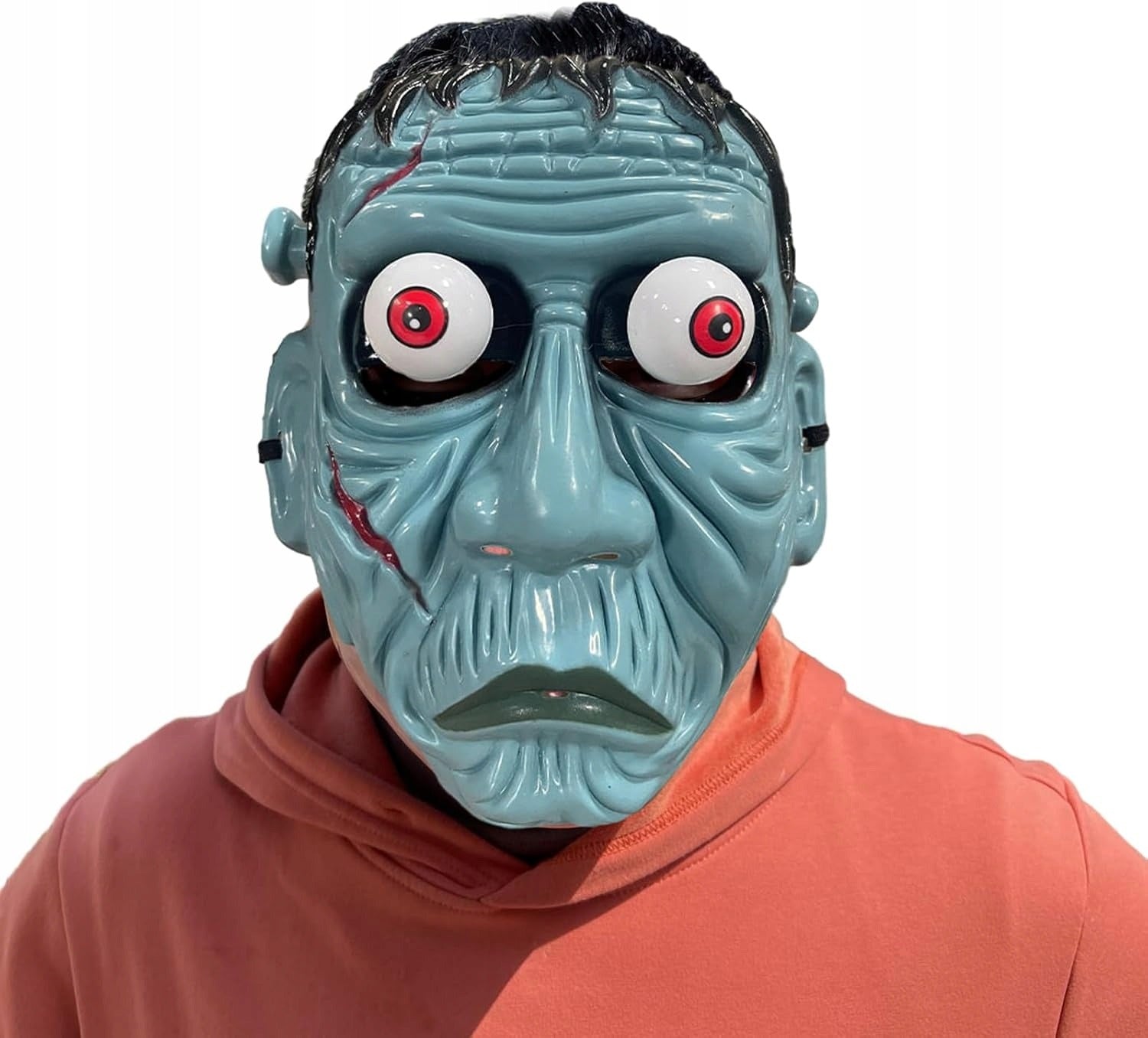 Frankensteın Temalı Sallanan Oynar Gözlü Maske