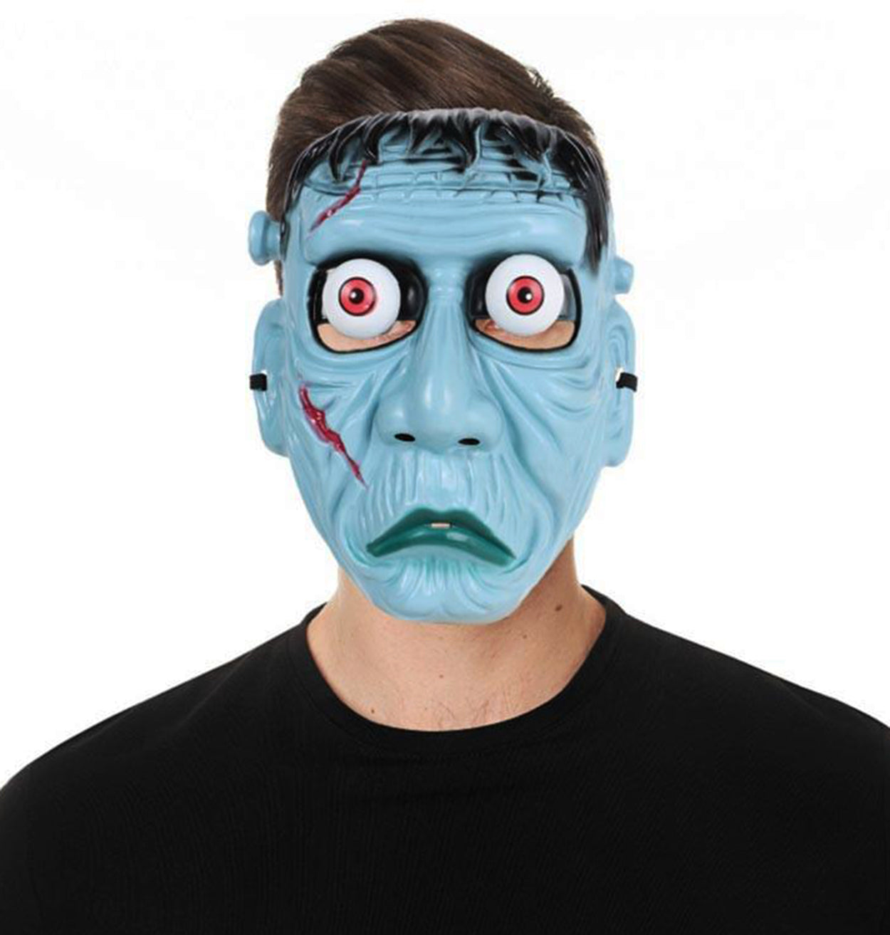 Frankensteın Temalı Sallanan Oynar Gözlü Maske