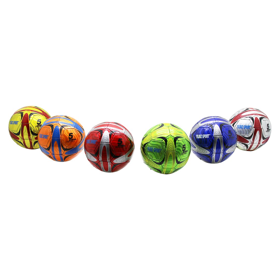 Futbol Topu  Di̇ki̇şli̇  Parlak Renkli̇   280gr