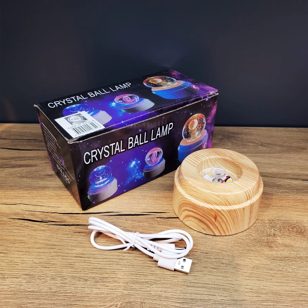 Gezegen Dünya Tasarımlı Usb&039li Dönen Cam Küre