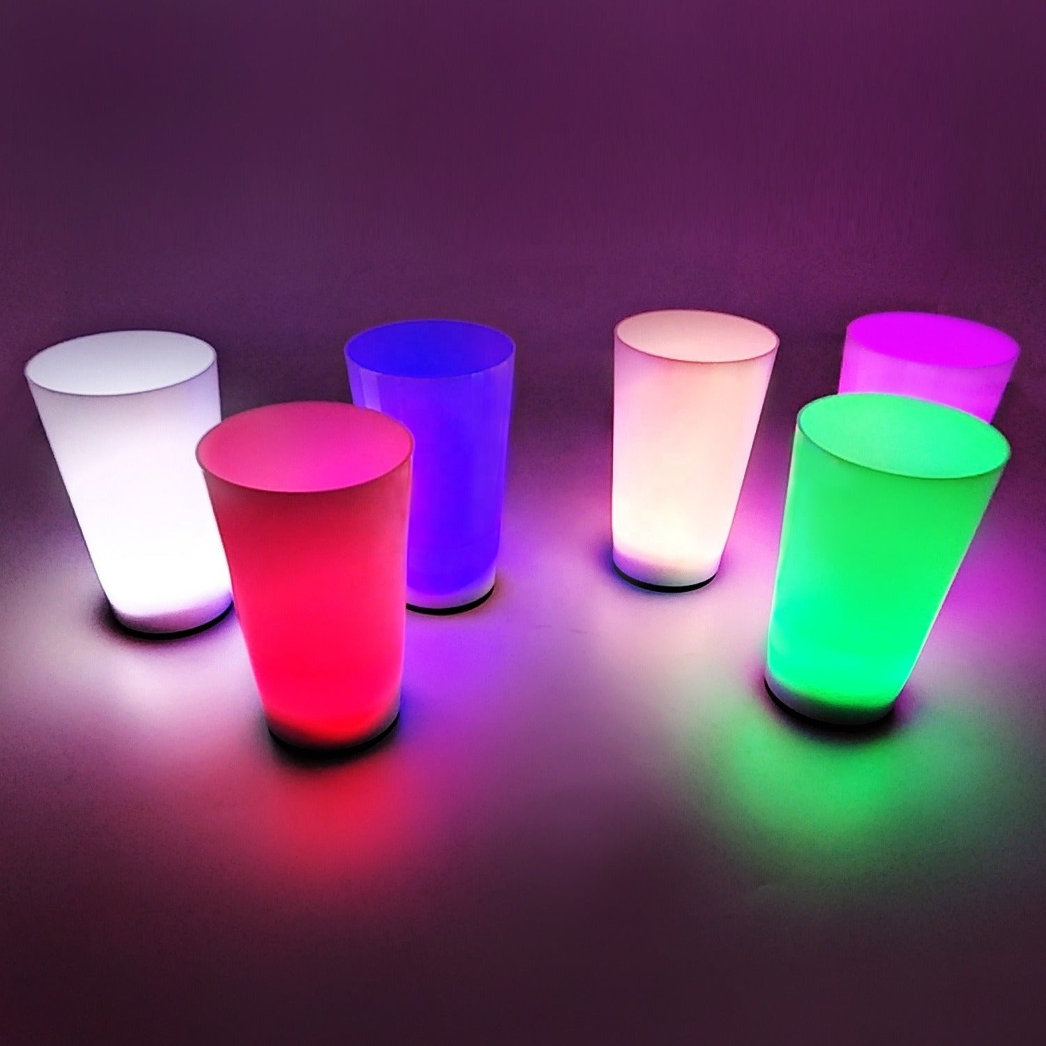 Glow Partısı Bardakları 6 Renk 6 Adet 1.5 Oz 4.5 X 6.5 Cm