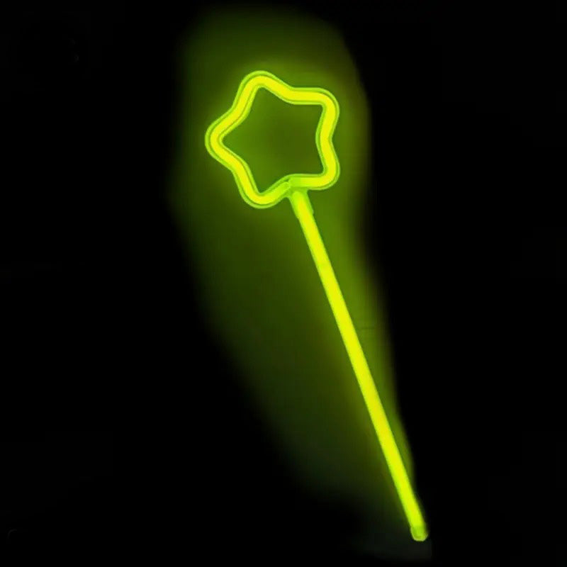 Glow Yıldız Asa Kırılınca Yanan Yıldız çubuklar 6 Renk 6 Adet