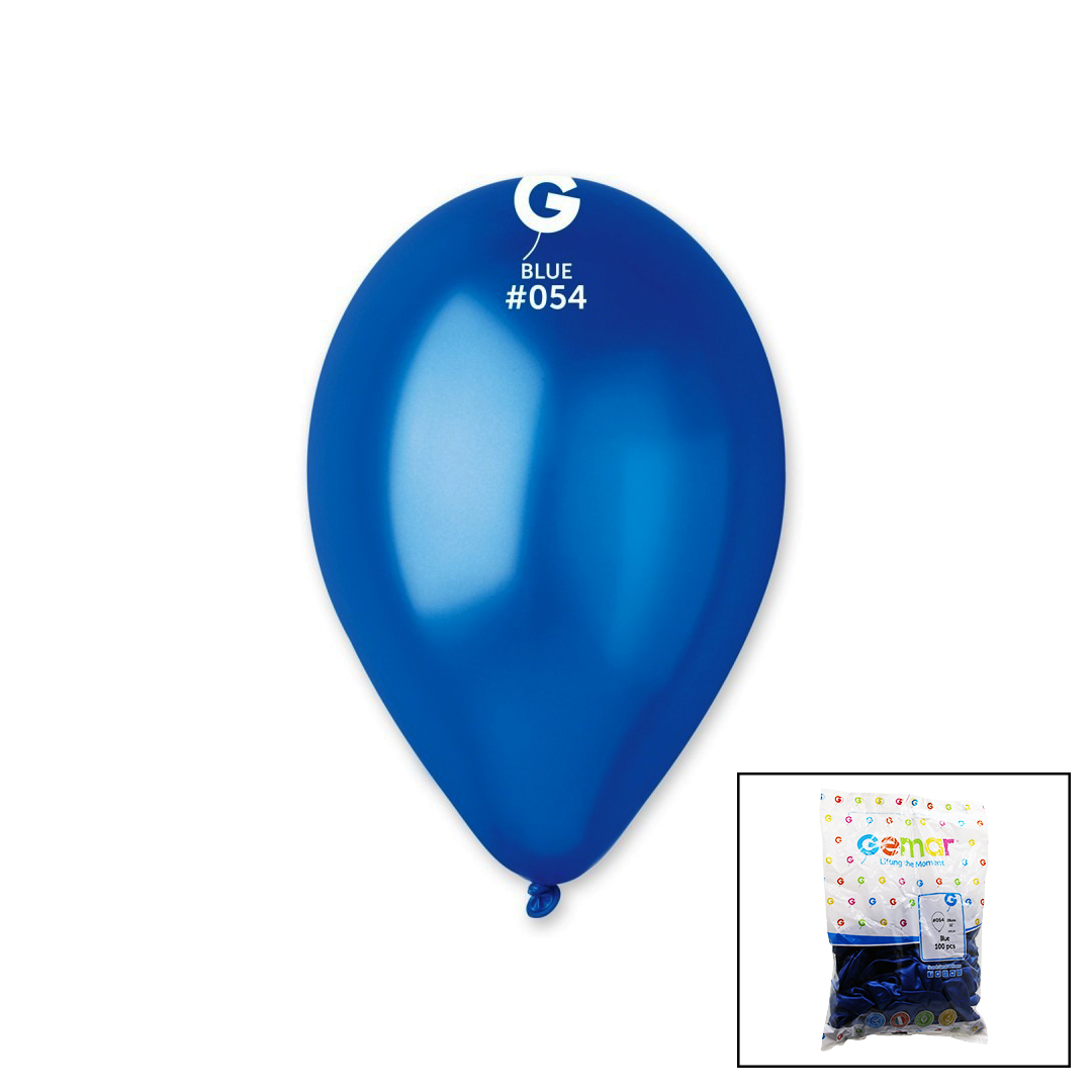 GM-110-36-54 METALİK - MAVİ BALON 11&amp;apos;&amp;apos; - 28CM - 100 PARÇA