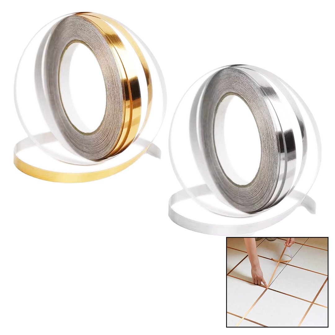 Gold - Gümüş  Derz Arasi Yapişkanli Bant  10mm X 45mt