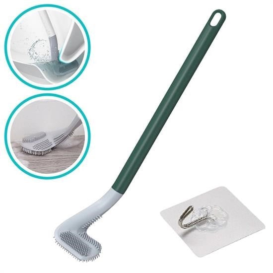 Golf Tasarımlı Sılıkon Wc Klozet Mutfak Temızlık Fırçası Kanca Hedıyelı