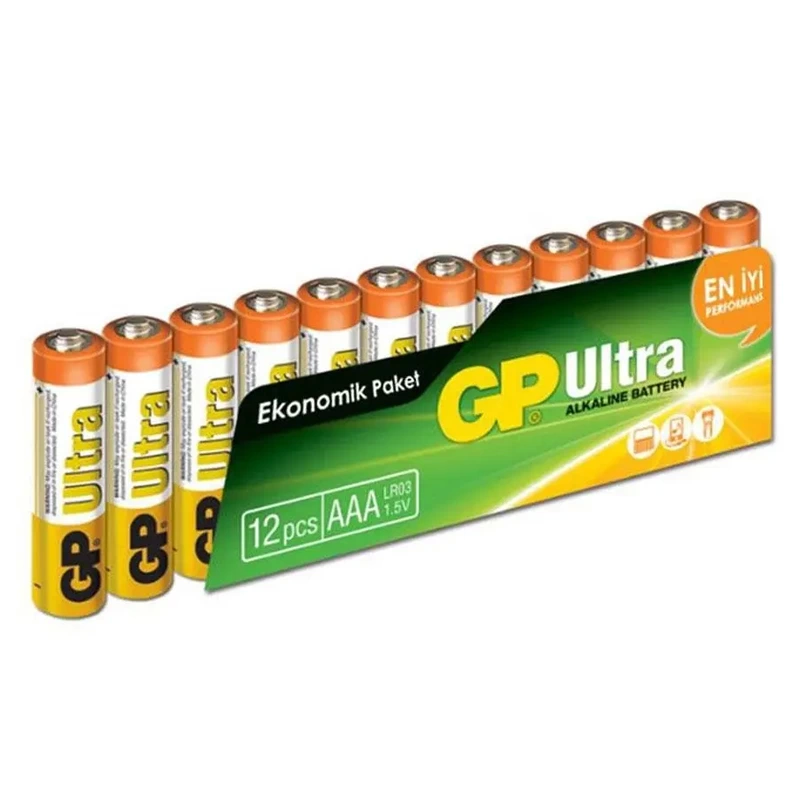 Gp 24au Alkalin Aaa İnce Pil 12li Paket Fiyatı