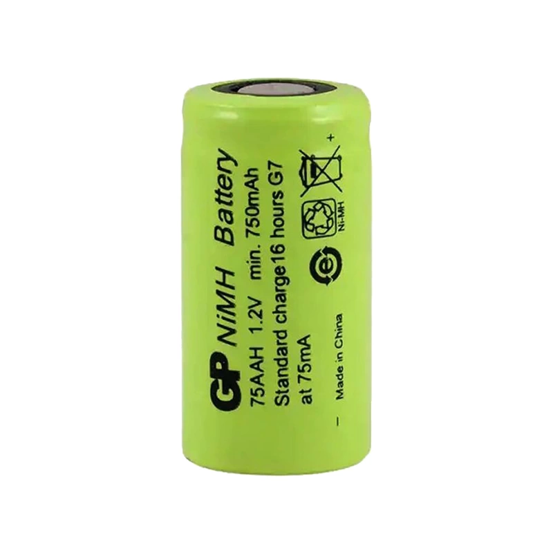 Gp 75aah 1.2 Volt 750 Mah 2/3aa Nı-mh Düz Kafa Pil