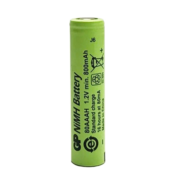 Gp 80aaah 1.2 Volt 800 Mah Düz Kafa Şarjlı Aaa İnce Kalem Pil