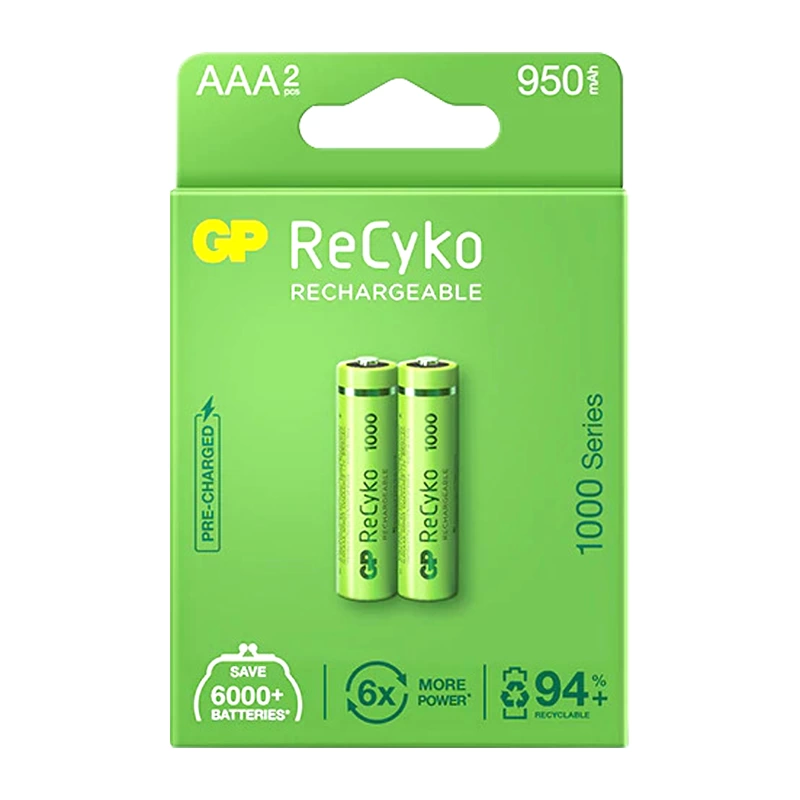 Gp Recyko 950 Mah R03 Aaa Şarjlı 2li Pil Gp100aaahce-2eb2 Gprhc103e000