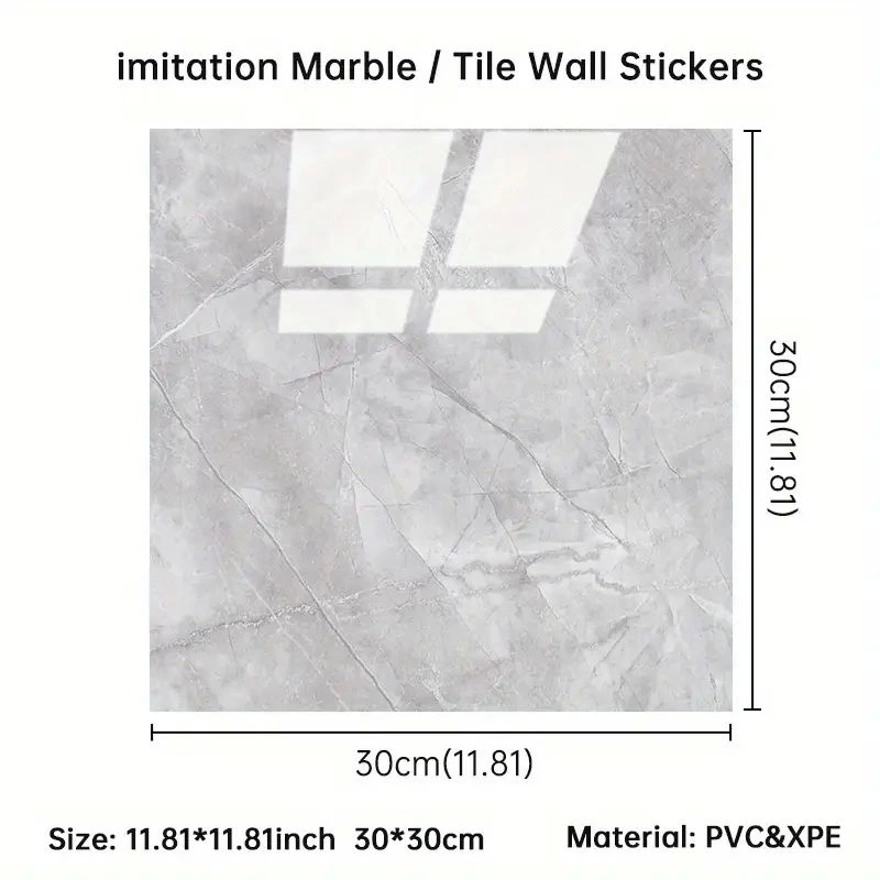 Gri Mermer Desen Duvar Sticker