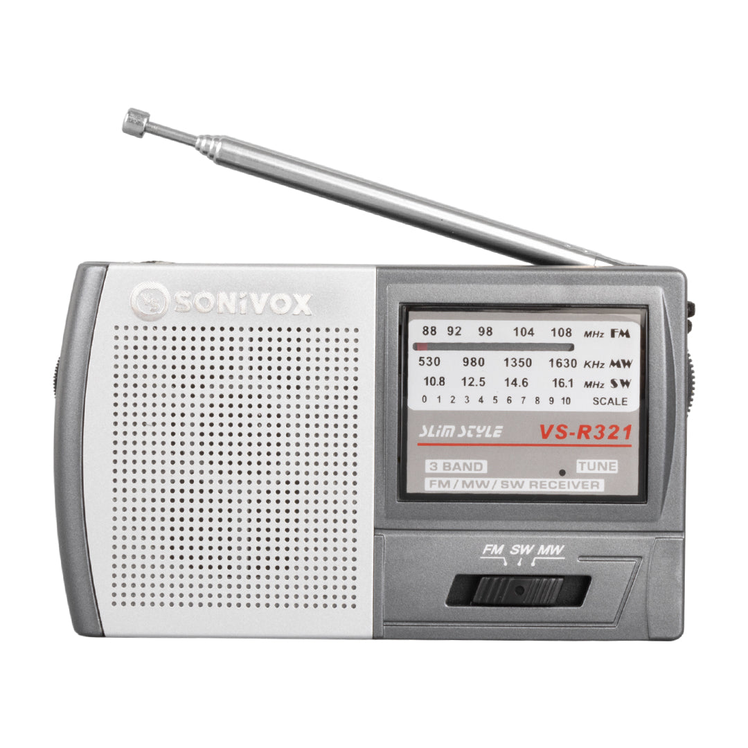 Gri Renk Cep Tipi Analog Fm Radyo Vs-R321  