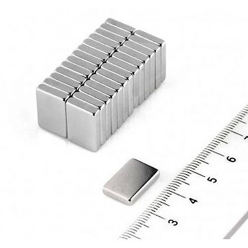 2 Adet 15x10x1.5 Mm Köşeli Neodyum Mıknatıs N35 Magnet Dayanıklı Nikel Kaplama