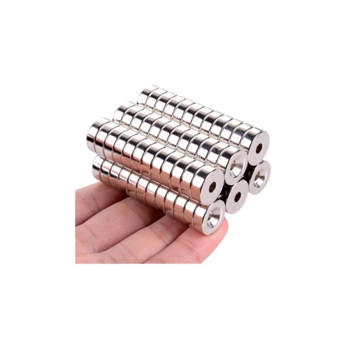 Неодимовые магниты 25x10-5,5x5 мм, 1000 штук, круглые, никелированные N35, качественный и долговечный продукт